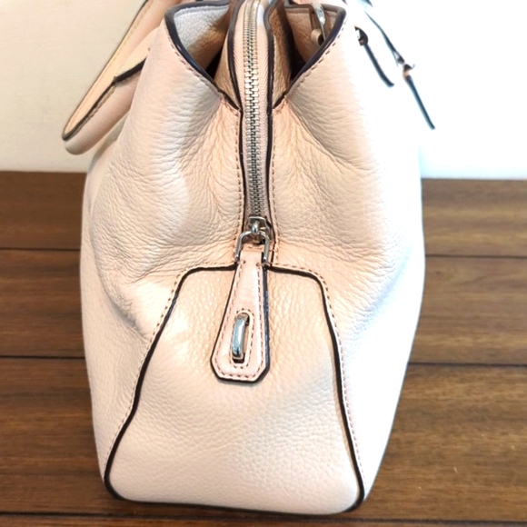 MICHAEL Kors Pebbled Leather Satchel Handbag Ballet - Picture 5 of 16